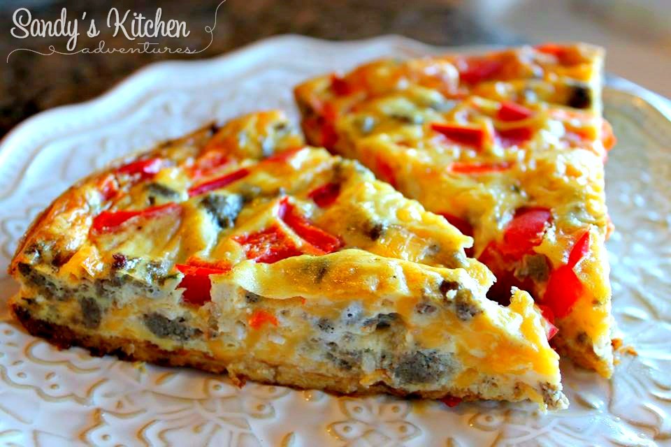 Italian Sausage Sweet Red Pepper Quiche Sandy's Kitchen