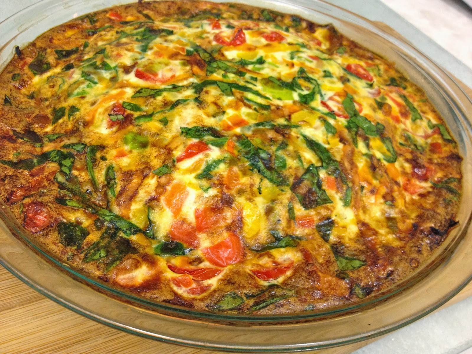 The Lifestyle Notebook Veggie & Egg White Quiche with Hashbrown Crust