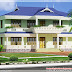 Kerala style house elevation - 1976 sq.ft.