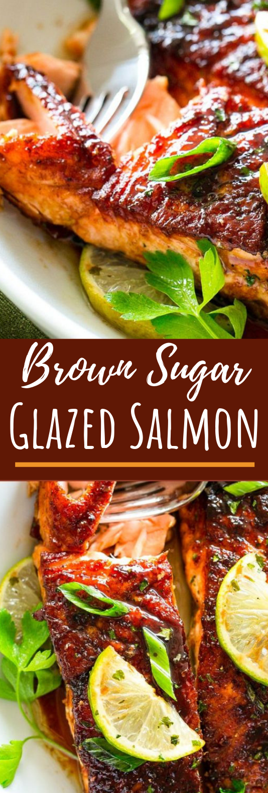 Brown Sugar Glazed Salmon #fish #dinner