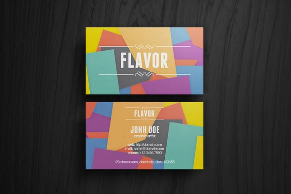 Colorful Flavor Business Card