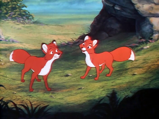 Tod and Vixey "The Fox and the Hound" 1981 animatedfilmreviews.filminspector.com