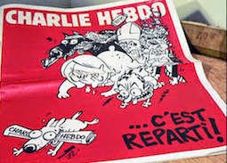 Eerste nummer van Charlie Hebdo na de moorden op 7 januar1 2015