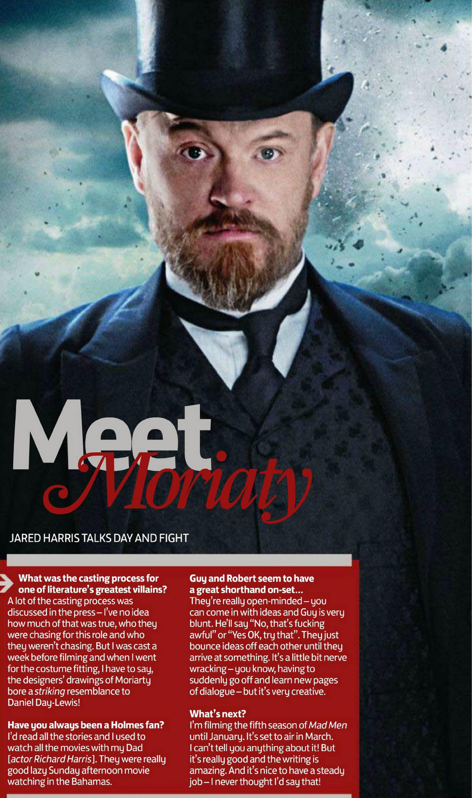 Professeur Et Ennemi Redoutable De Sherlock Holmes Meet Moriarty And See A “New” Poster For SHERLOCK HOLMES: A GAME OF