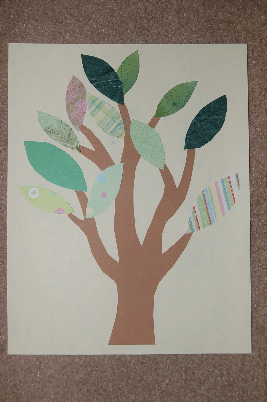 Art for Young Children: Tree Collage