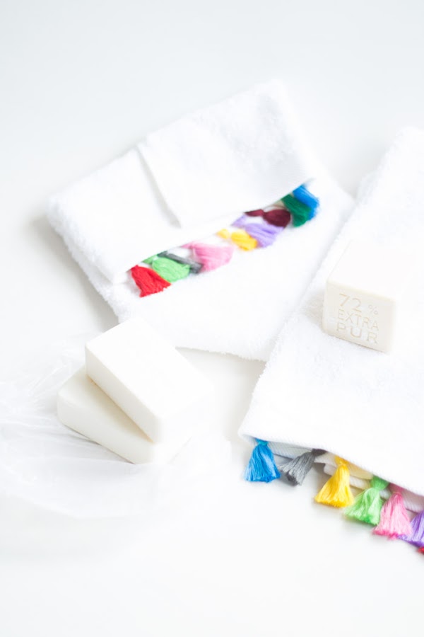 Toallas con mini flecos diy