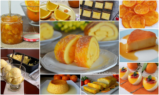 Deliciosos dulces con naranja