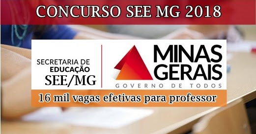 Resultado de imagem para concurso see mg 2018
