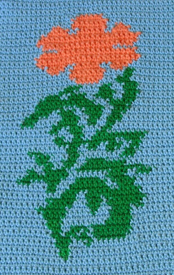  California Poppy Crochet Tapestry By RSS Designs In Fiber
