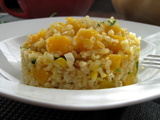 Пилав из булгура с тыквой (Bal Kabaklı Bulgur Pilavı)