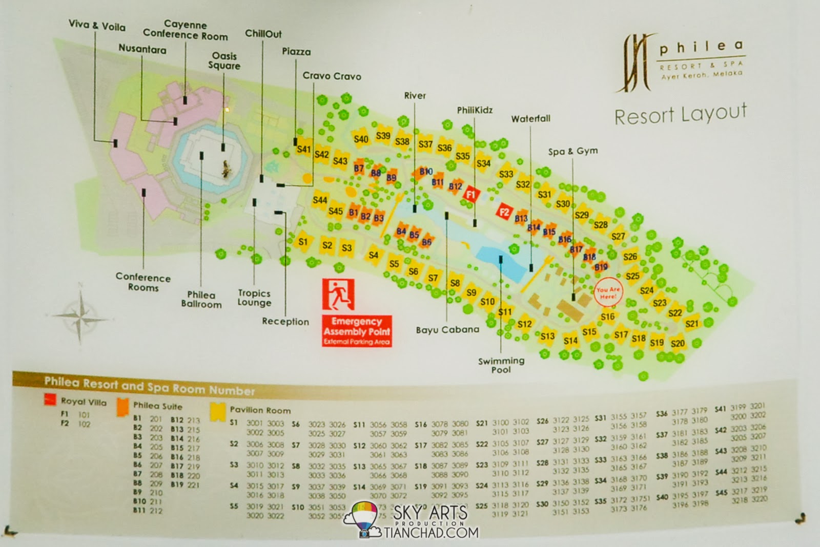Philea Resort and Spa Layout Plan