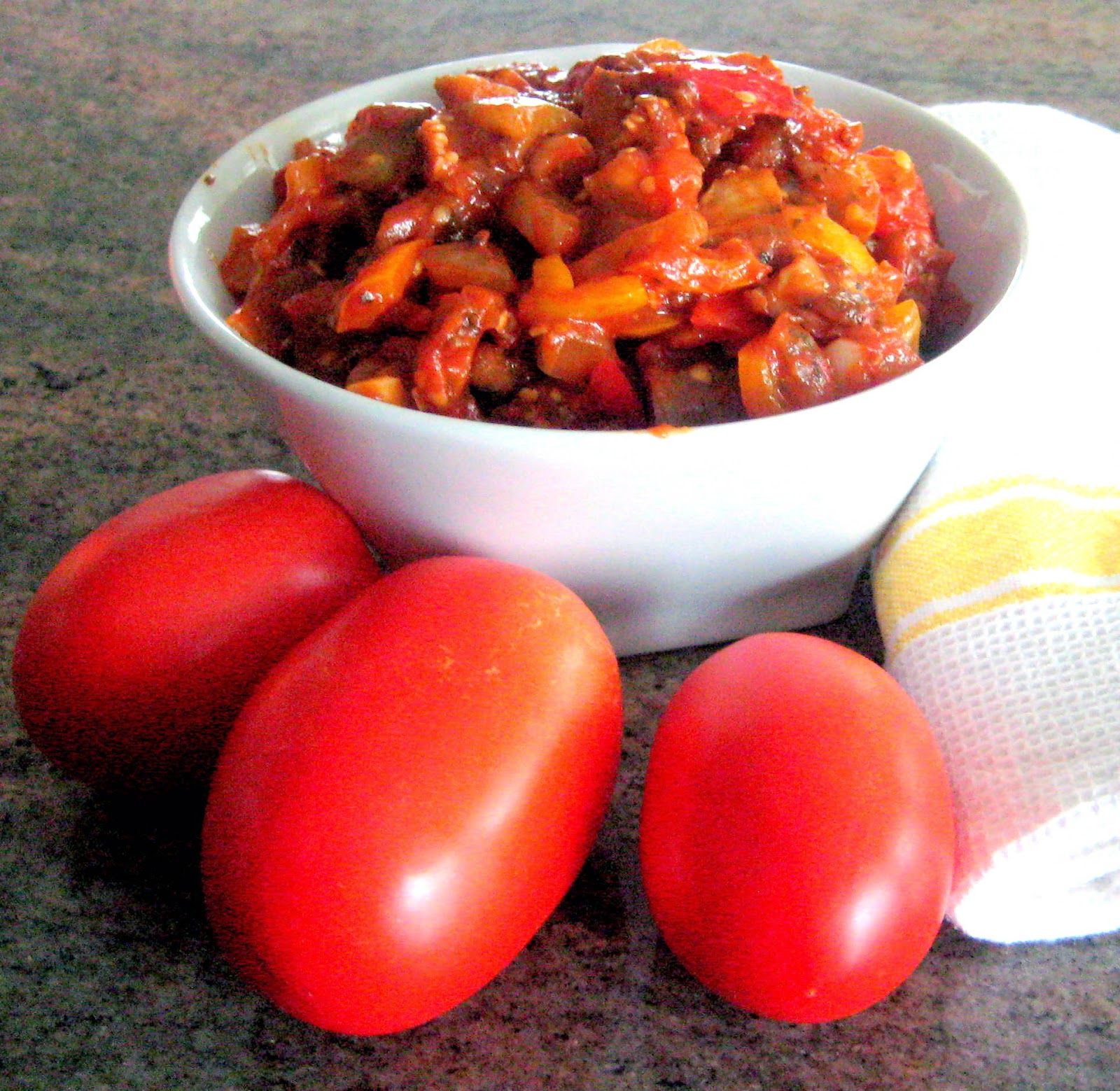 Equal Opportunity Kitchen Israeli Eggplant Salad (Hazilim)