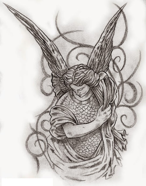 tatuajes de angeles de la guarda para chicas