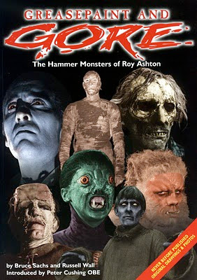 Book cover - Greasepaint and Gore: The Hammer Monsters of Roy Ashton