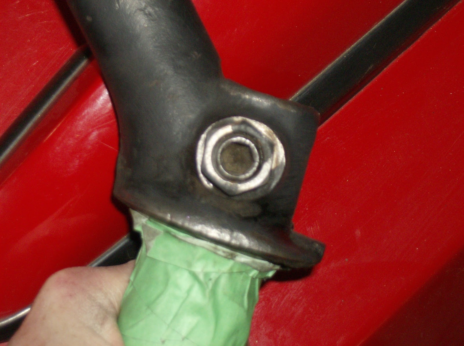 My Big Red Bradley GT II 1967 VW Bug Ball Joint Removal