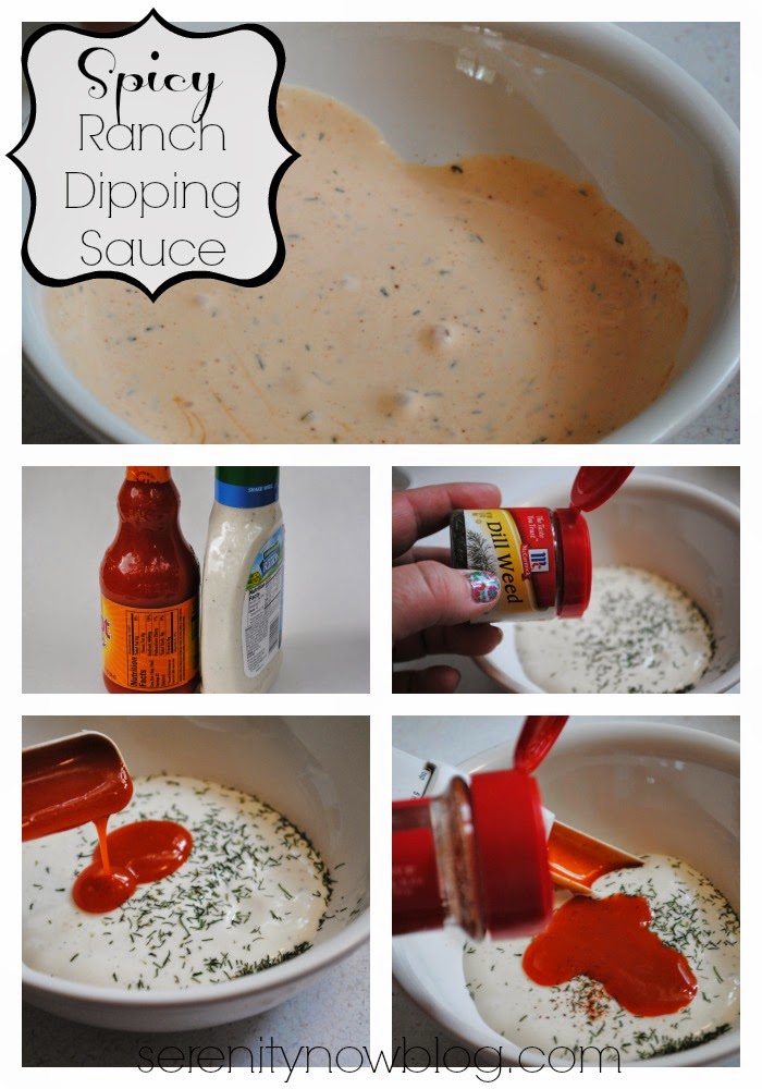 Easy Spicy Ranch Dressing Dipping Sauce, from Serenity Now