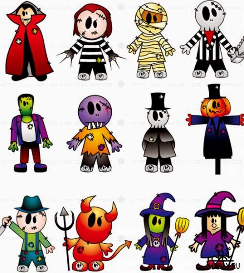 clipart halloween trick or treaters - photo #40