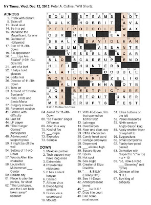 The New York Times Crossword in Gothic: 12 12 12 Lawrence of Arabia