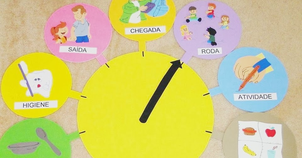 Relógio Divertido para sala de aula com moldes — SÓ ESCOLA