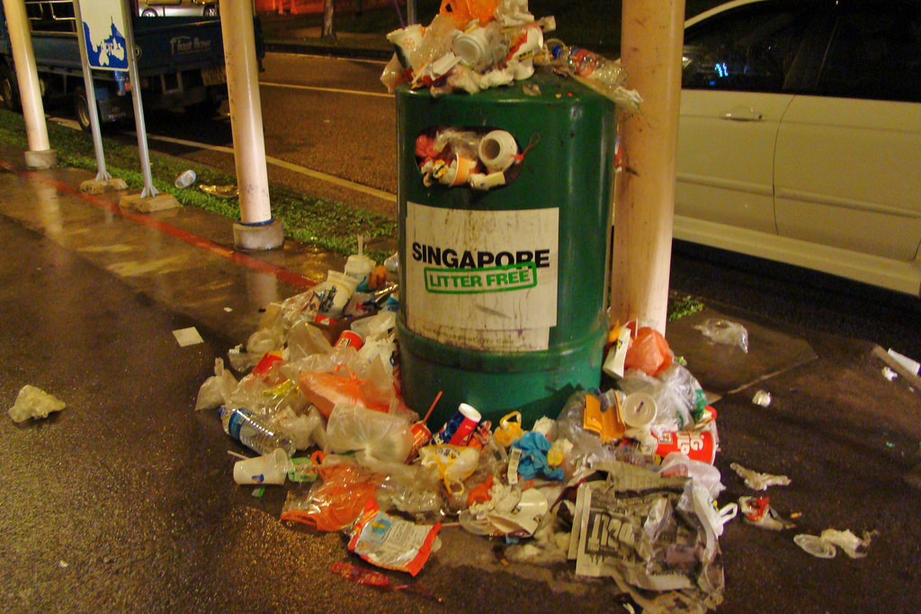 Singapore Man of Leisure The Dustbin is a Commitment