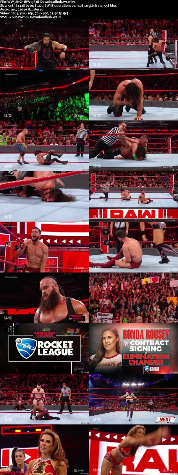 WWE Monday Night Raw 19 February 2018 480p HDTV Download
