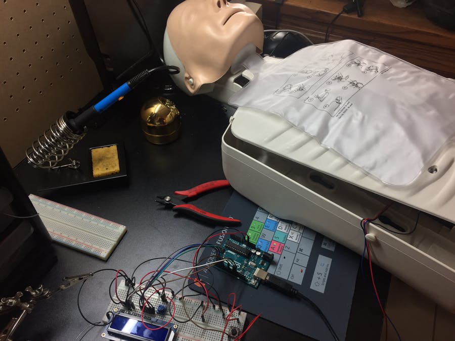 Arduino Powered CPR Feedback Device - Internet of Things