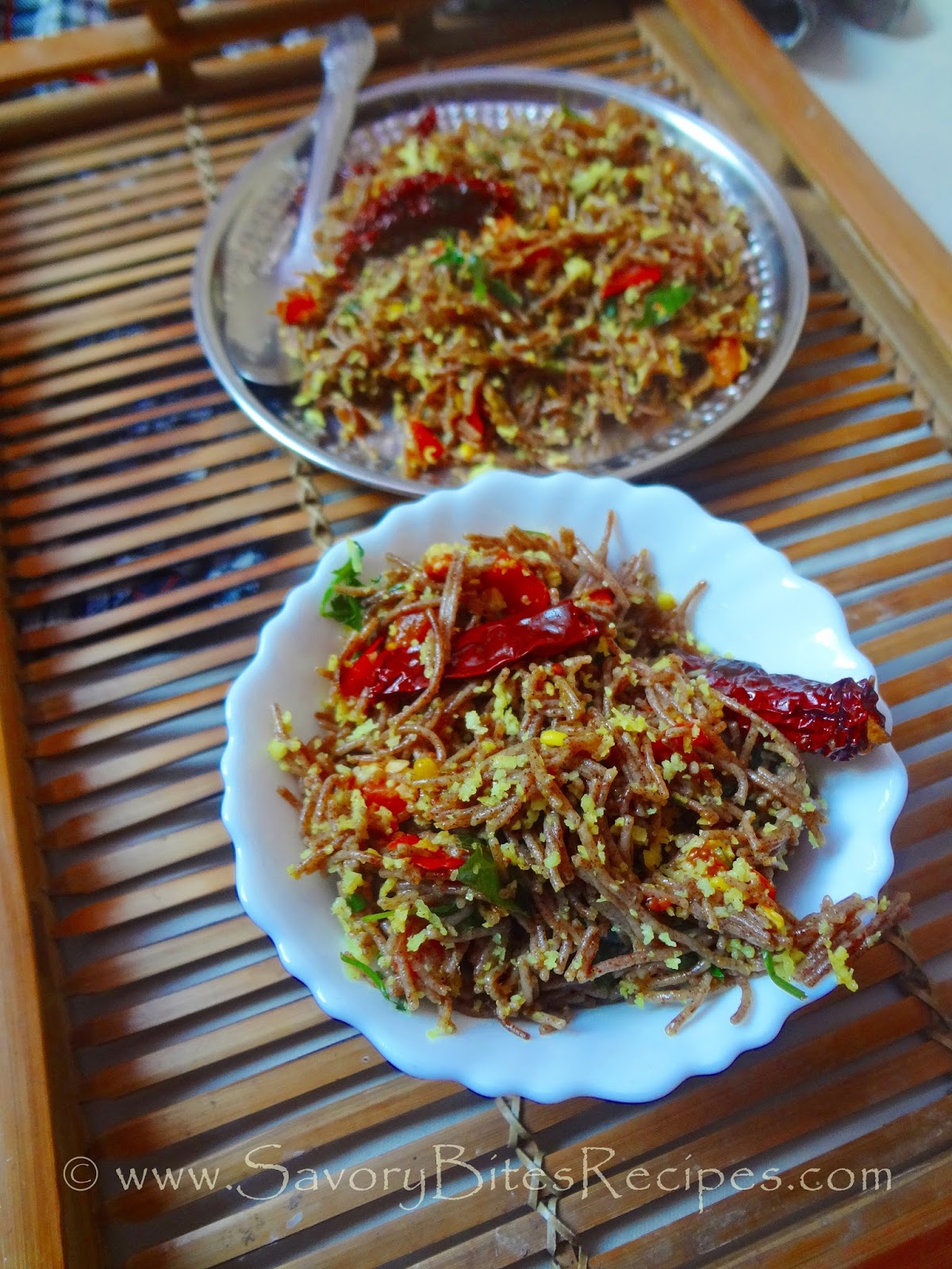 Ragi (Finger Millet) Vermicelli Upma Savory Bites Recipes A Food