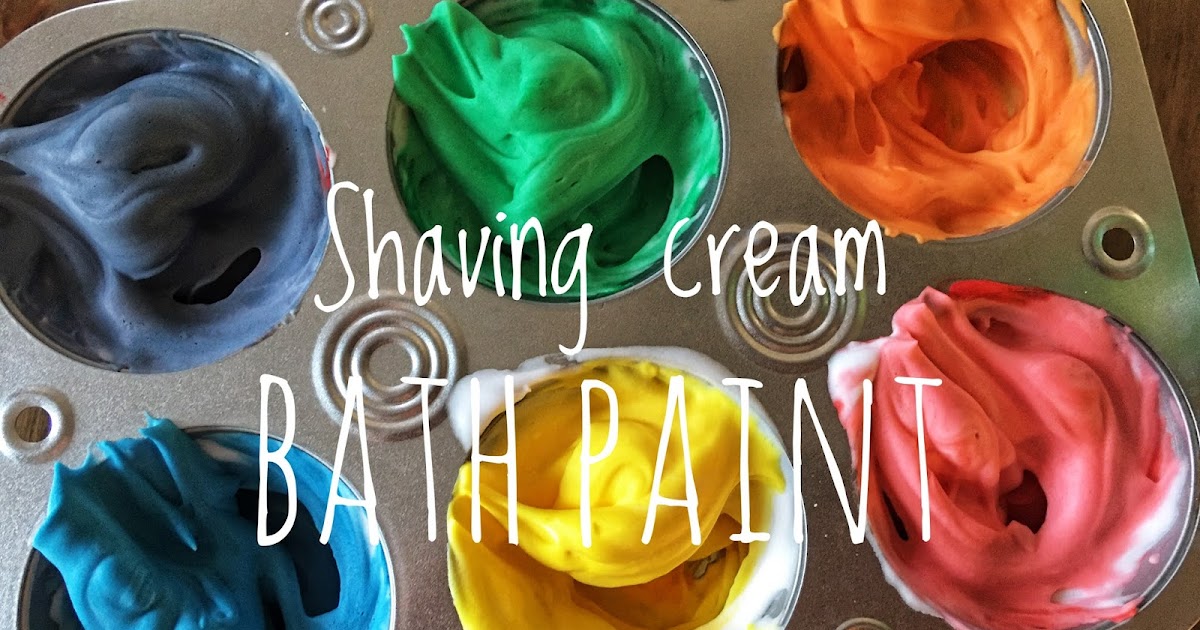 Shaving Cream Bath Paint