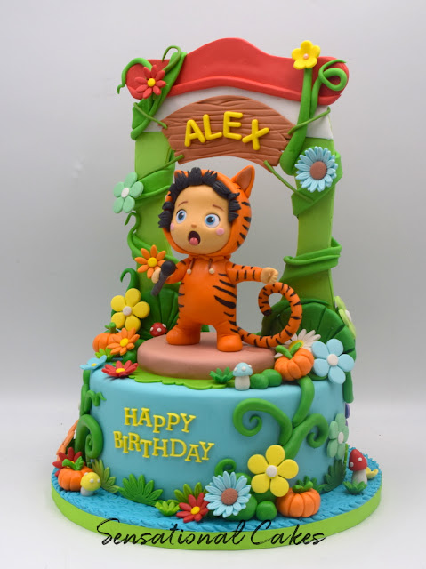 The Sensational Cakes: Dave of Dave and Ava character singing with