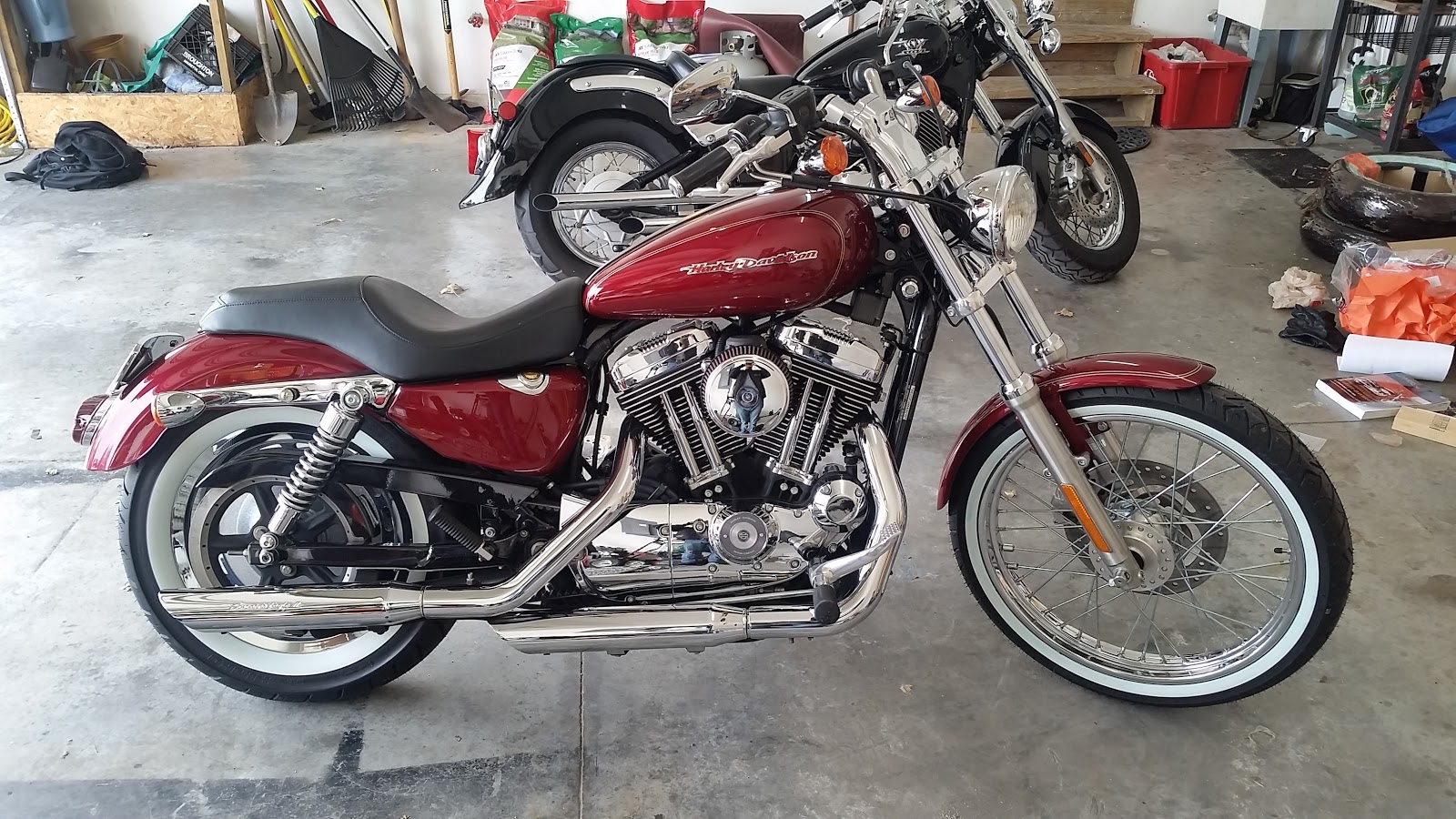 2004 Harley Sportster Project White Walls