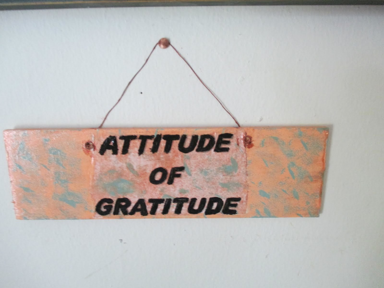 Let's have an attitude of gratitude!