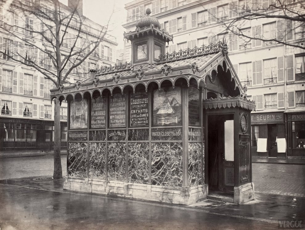 20 Vintage Photographs of Public Urinals in Paris in the 19th Century