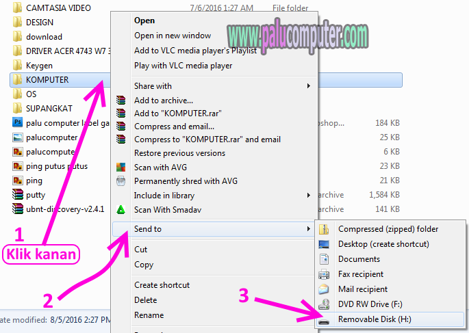 Cara Memindahkan Data Ke Flash Disk Di Laptop Belajar Komputer Dasar Palu