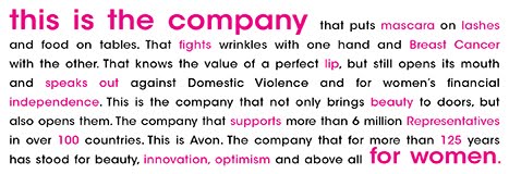 AVON - the company for women...