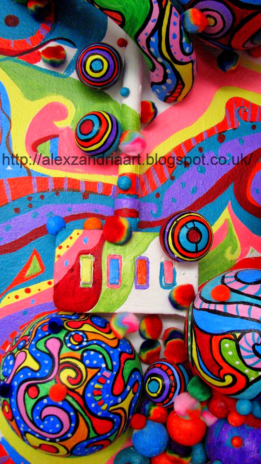 Alexzandria Art : Psychedelic Brain Bug