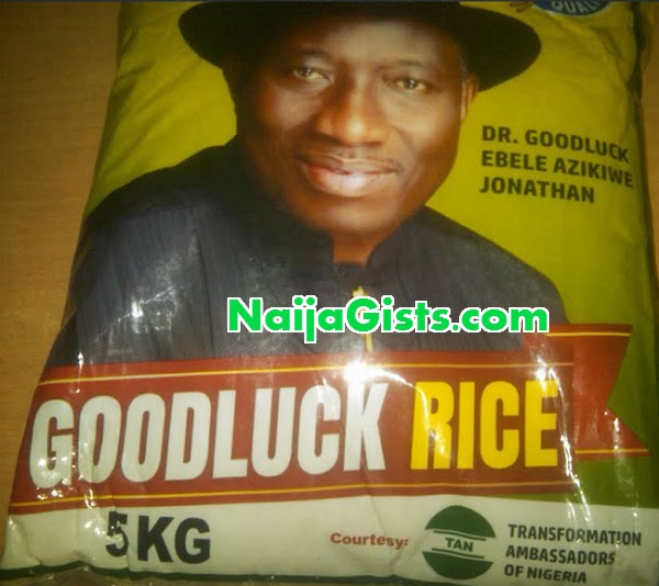 jonathan bags rice poverty alleviation
