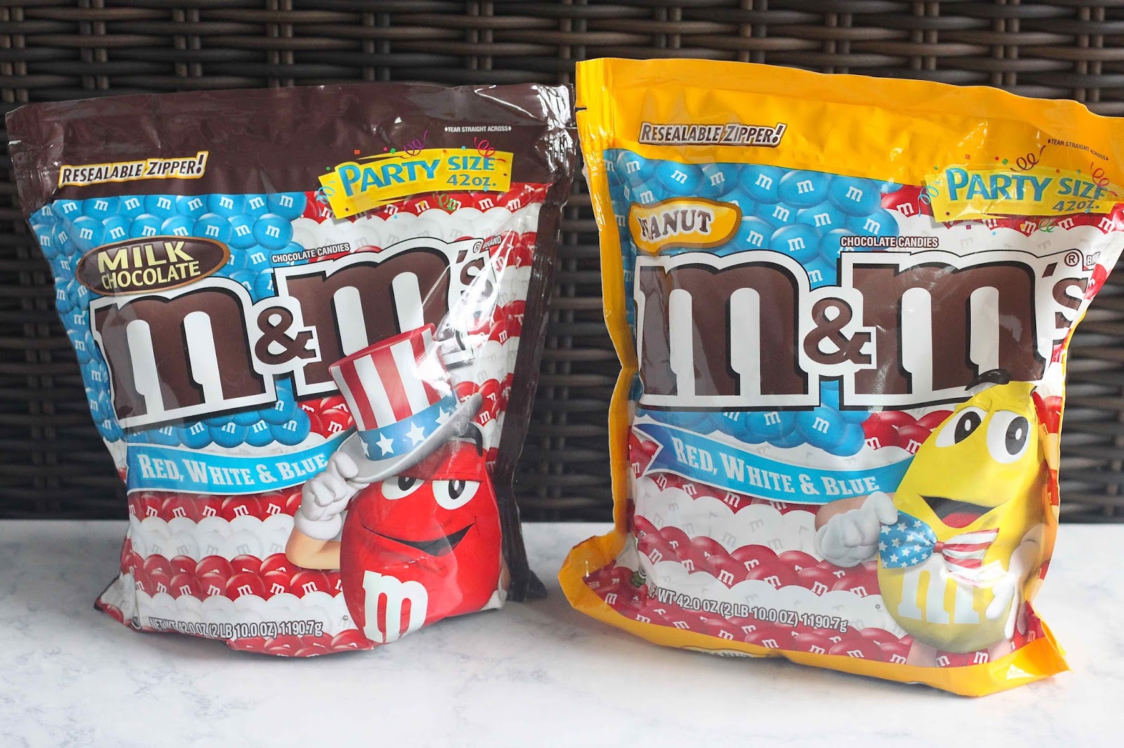 Patriotic Mini M&Ms - Red, White & Blue Milk Chocolate 