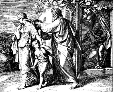 Abraham sending away Hagar