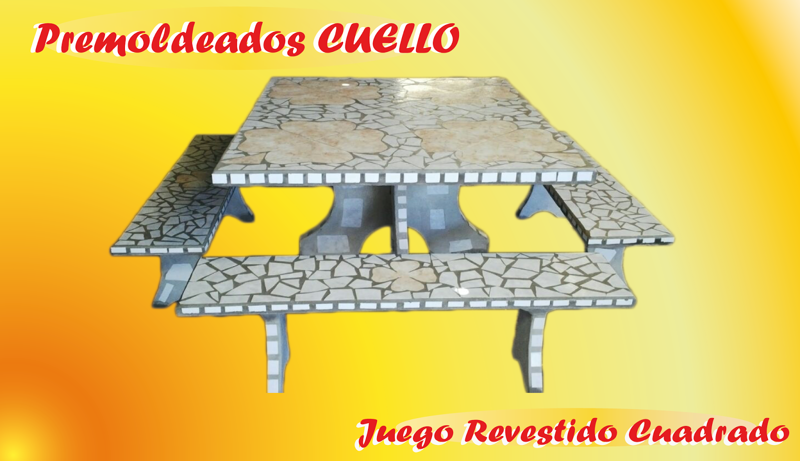 Premoldeados CUELLO Juegos de Patio