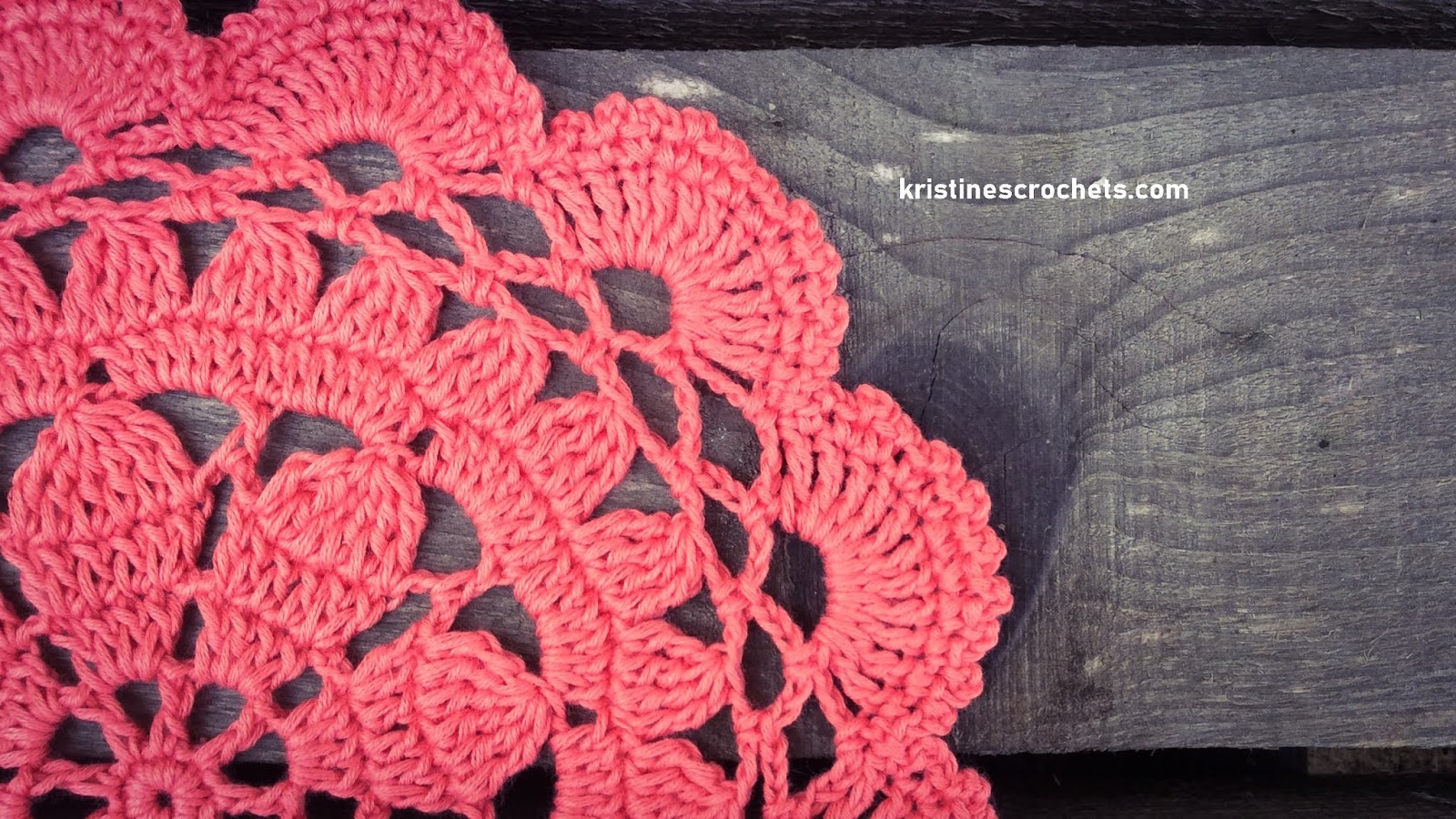 KristinesCrochets Coral Lace Doily Free Crochet Pattern