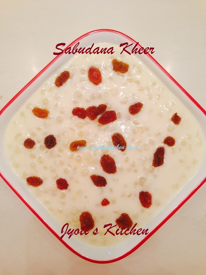 Sabudana kheer Jyoti's Kitchen Simple & Easy Cooking