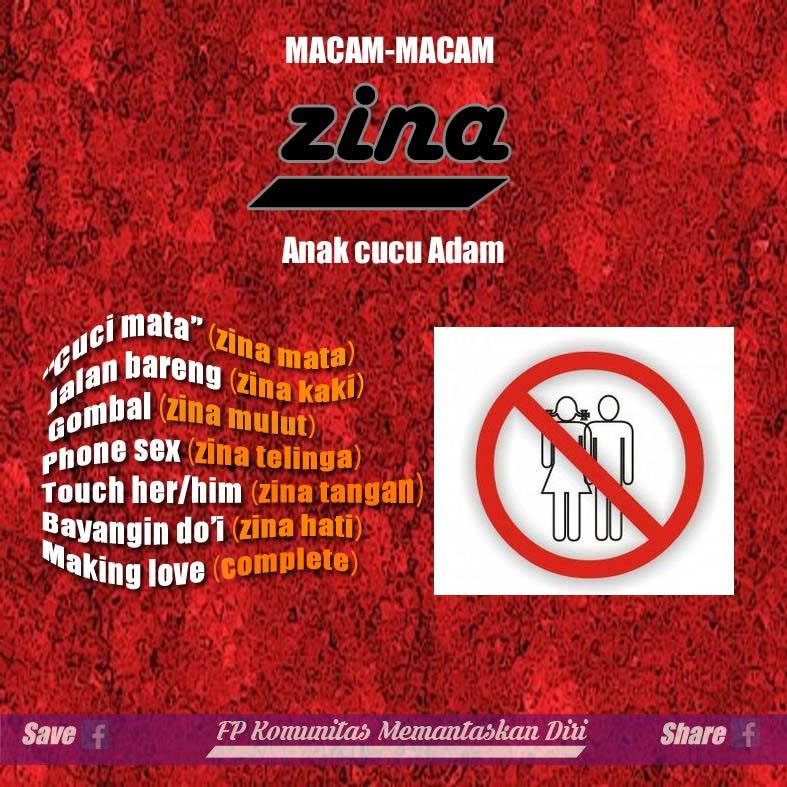 Memantaskan Diri: macam-macam zina