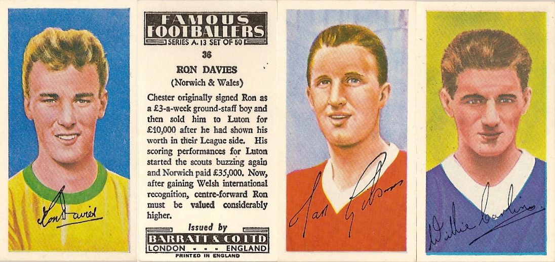 MCEVOY BLACKBURN ROVERS BARRATT-FAMOUS FOOTBALL ERS-A13-#13