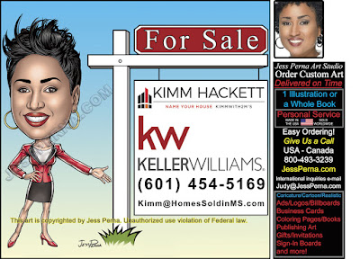 KW Real Estate Agent Cartoon Ad