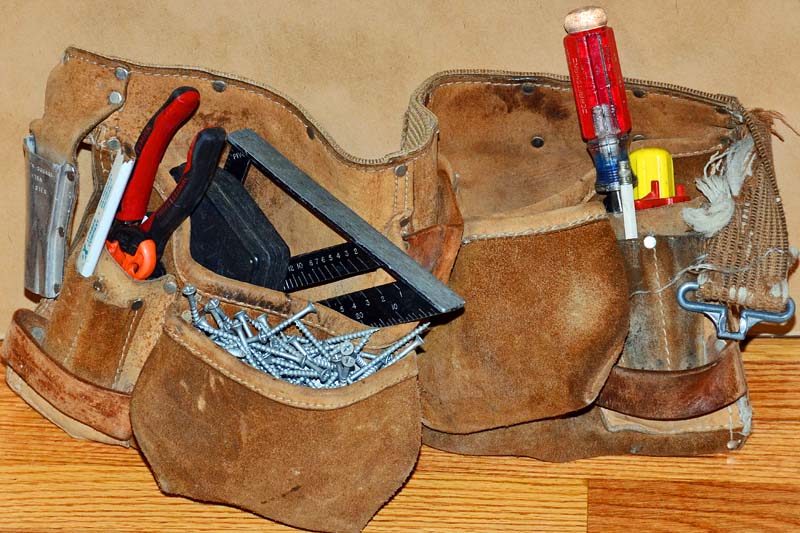 Clear Heart Blog 365 Jobs, Day 114 Leather Tool Belt