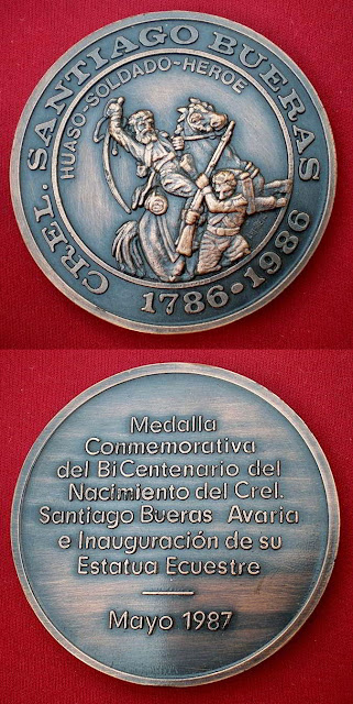 Medalla Inauguración Monumento Ecuestre a Santiago Bueras