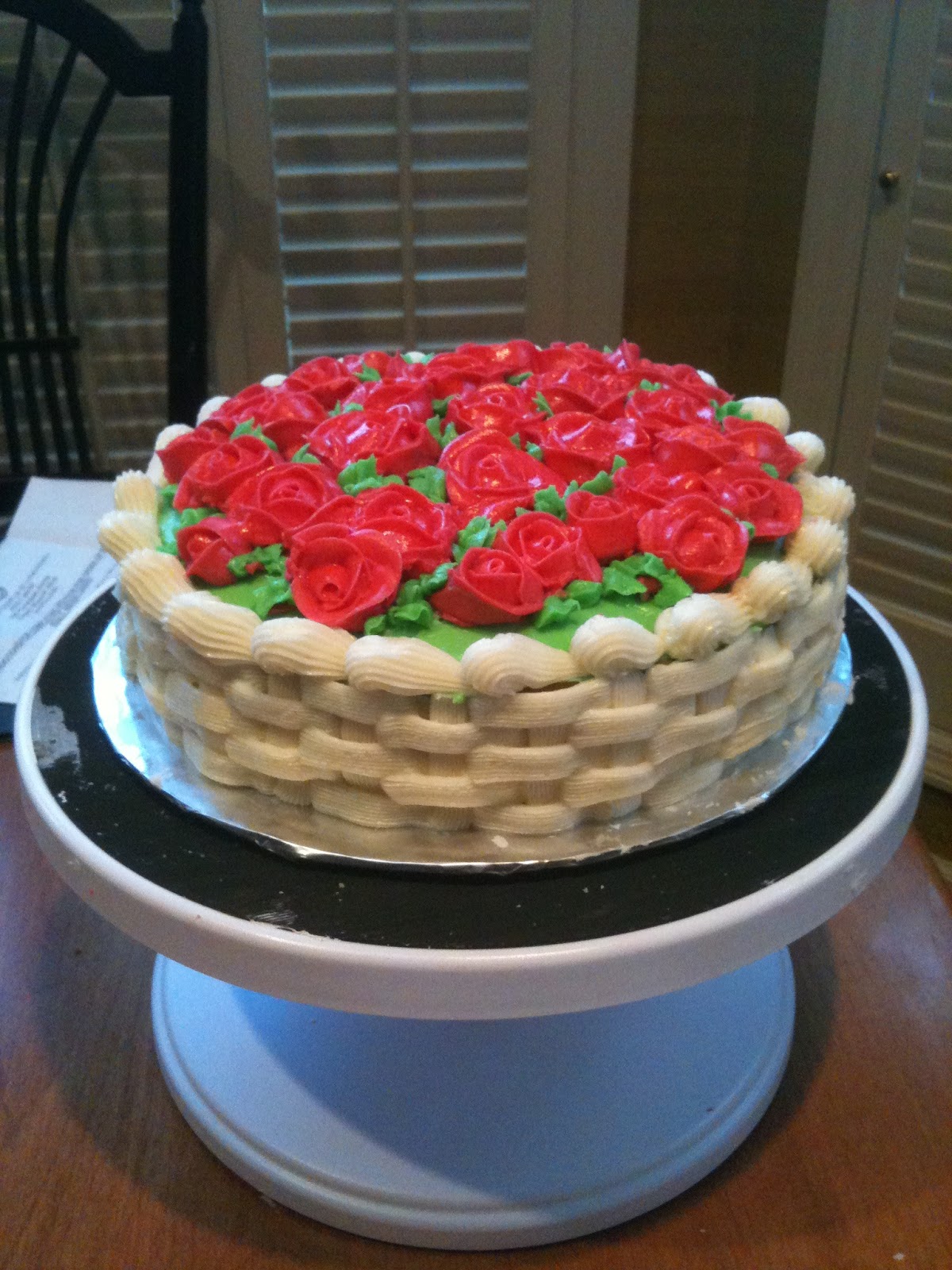 Katie's Kitchen Basket of Flowers Cake