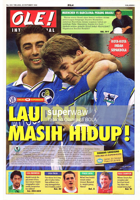 UEFA WINNERS CUP 1998 CHELSEA VS KOPENHAGEN LAUDRUP UEFA WINNERS CUP 1998 CHELSEA VS KOPENHAGEN LAUDRUP