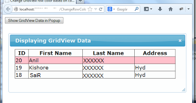 ASP.NET,C#.NET,VB.NET,SQL Server,JQuery,JavaScript,Ajax,Gridview ...