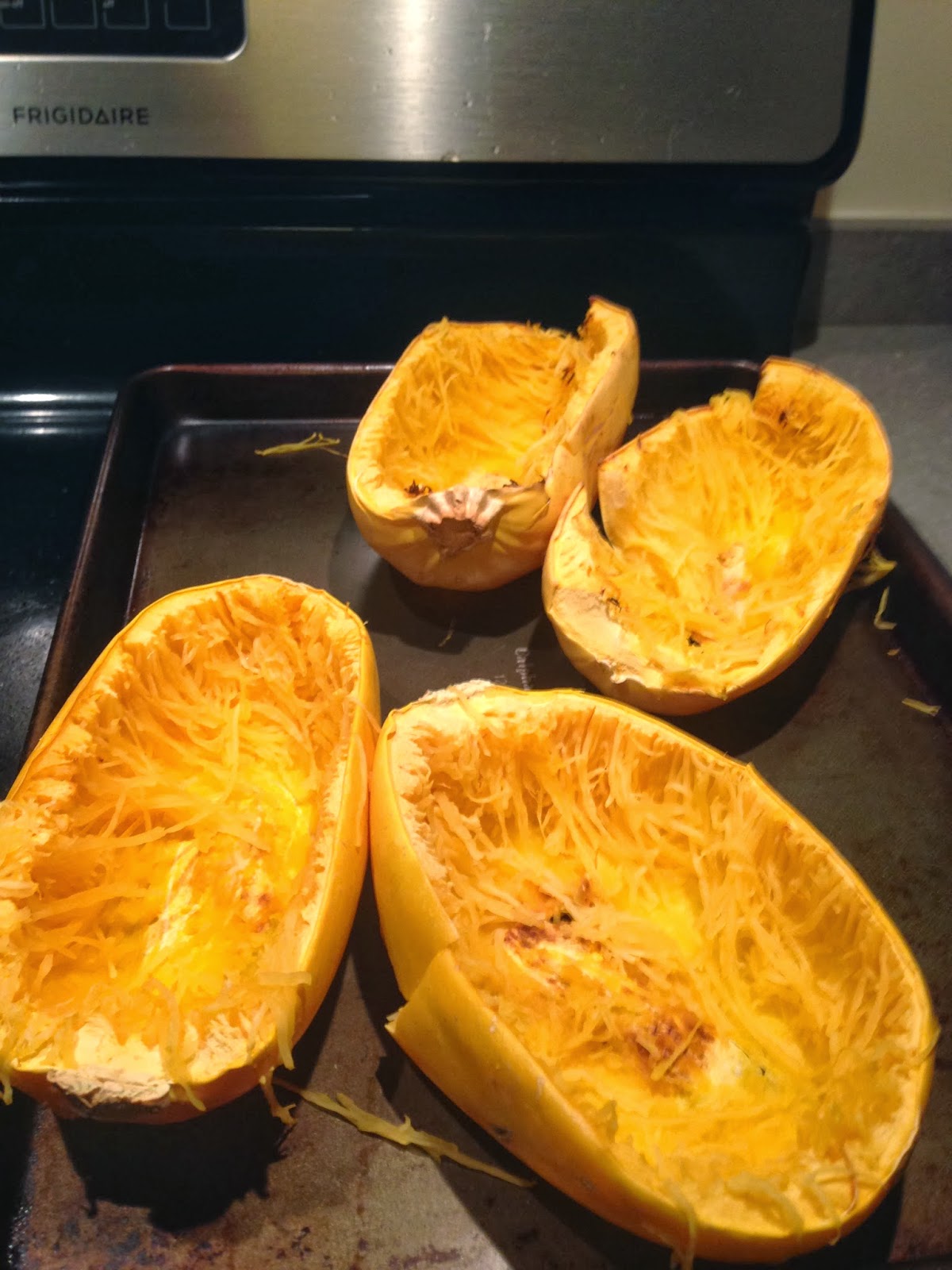 glutenfreeguaranteed Spaghetti Squash Mac and Cheese Broccoli Bake